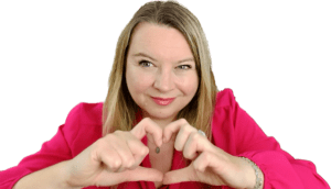Jane Eggleton Online Hypnotherapy (Wisdom Room) making hand heart