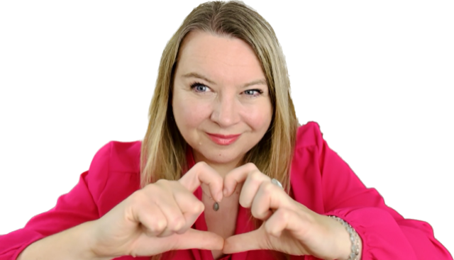 Jane Eggleton Online Hypnotherapy (Wisdom Room) making hand heart