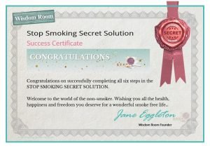 Stop Smoking Secret Solution Certificate